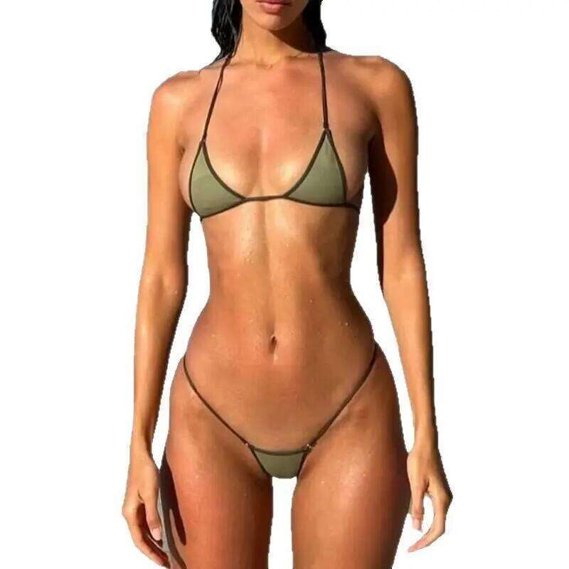 2025 Trendy Harajuku Aesthetics Summer New Women's Split Bikini Swimsuit Beach Wear Sexy Style Hottie Classics Underwear Set Z260301