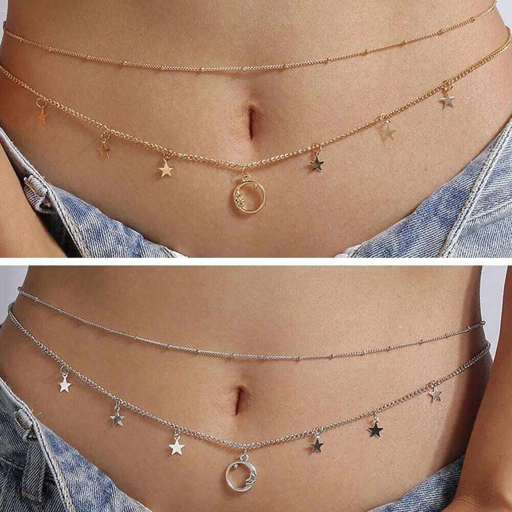 Belly Belt Women Double Sexy Pants Fashion Layer Adjustable Waist Chain I2Y2 H260228