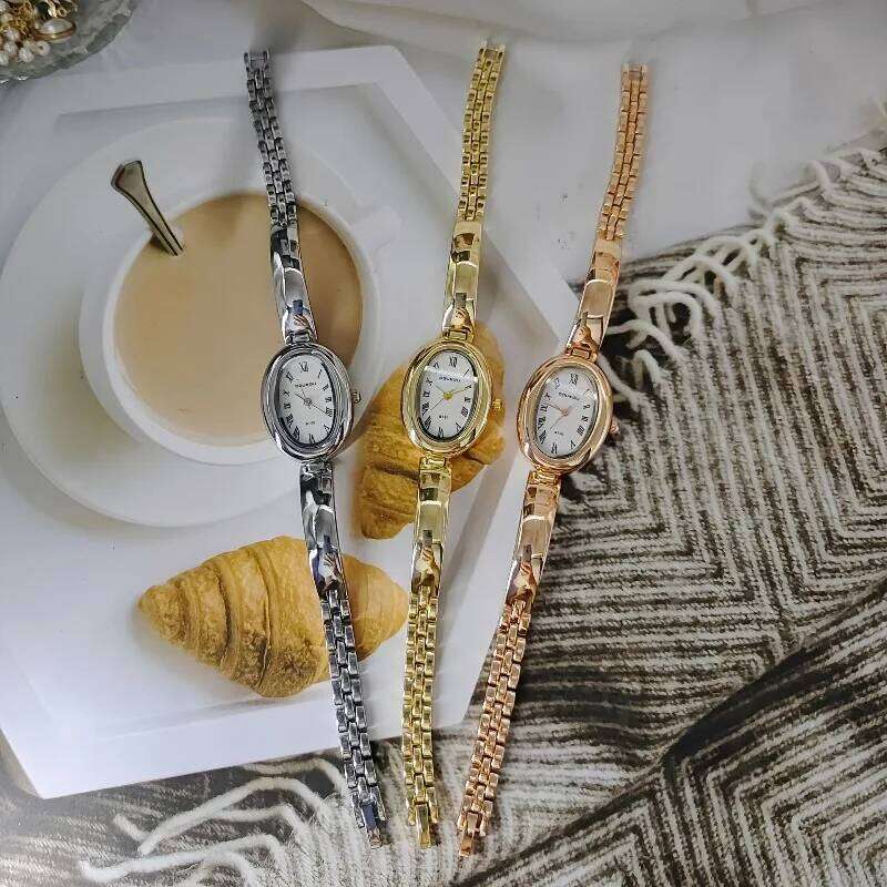 Luxury Famous Brand Women Oval Dial Quartz es Fashion Ladies Strap Wrist Relogio Montre Femme Dropshipping H260228