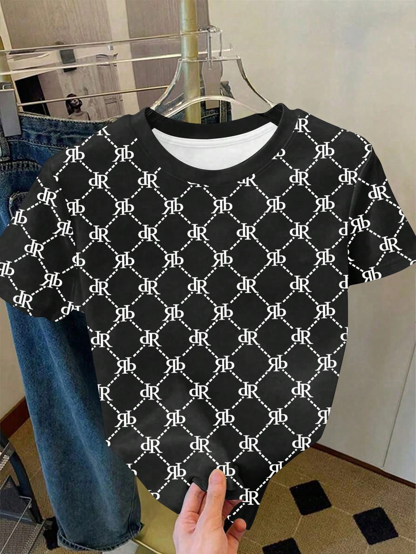 Luxury Brand Designer Clothes Luxury Brand Designer Clothes 2025 New Summer Bowknot Letter Print Short Sleeve Round Neck T-Shirt For Women On