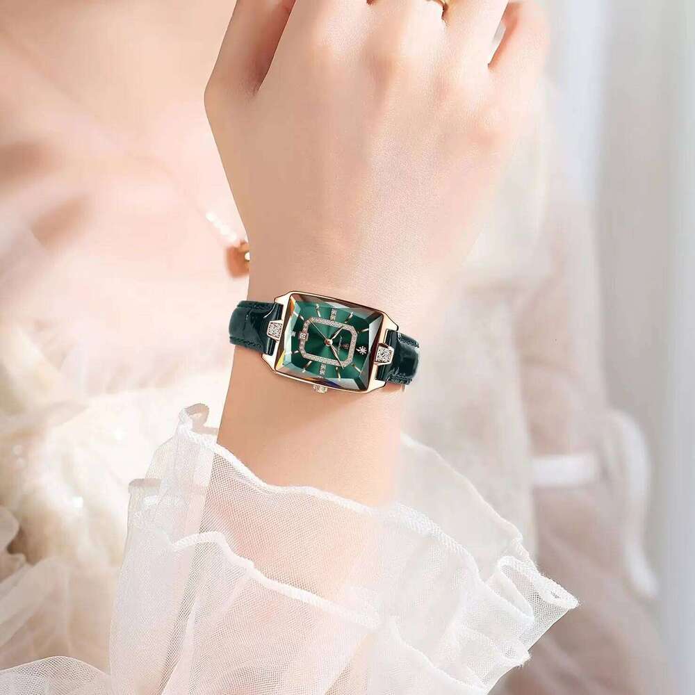 POEDAGAR Original Women Wrist Waterproof Leather Date Woman Elegant High Quality Quartz Women's es Reloj H260228