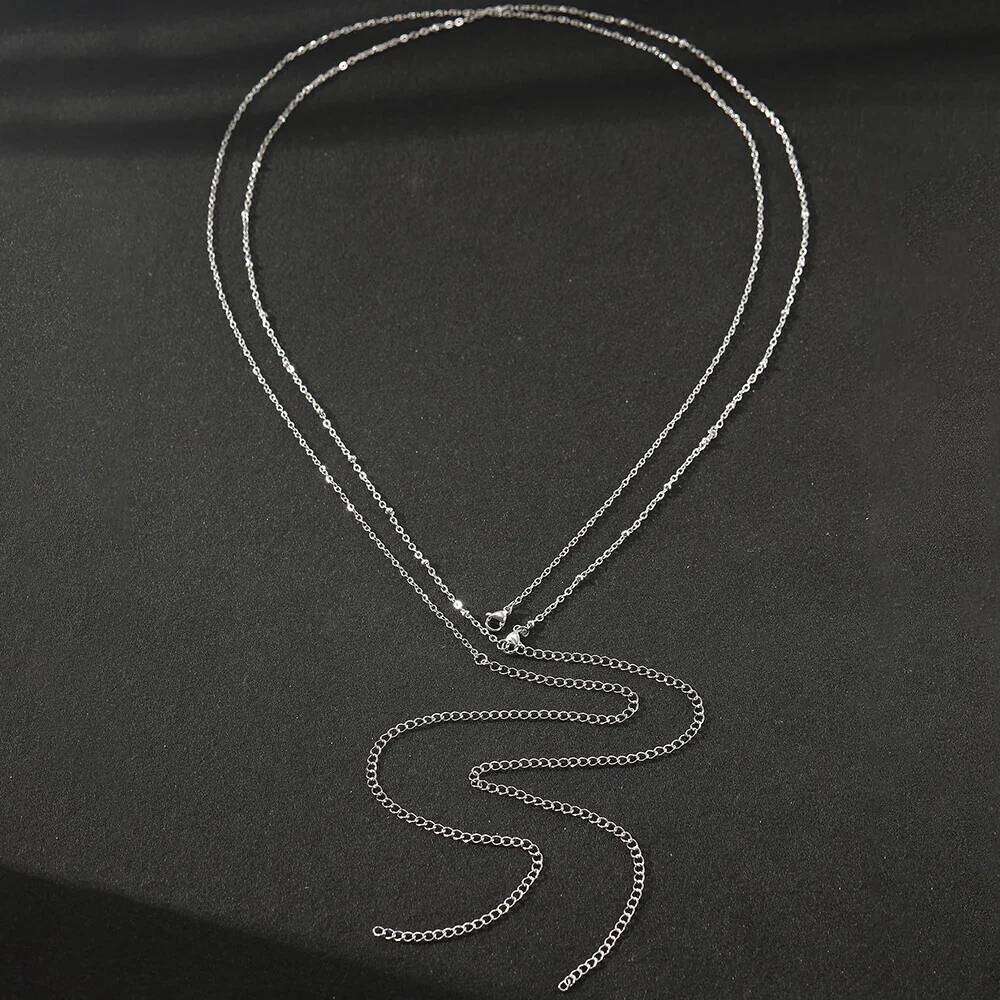 Stainless Steel Fashion Minimalist New Design Exquisite Layered Waists Chain For Women Jewelry H260228