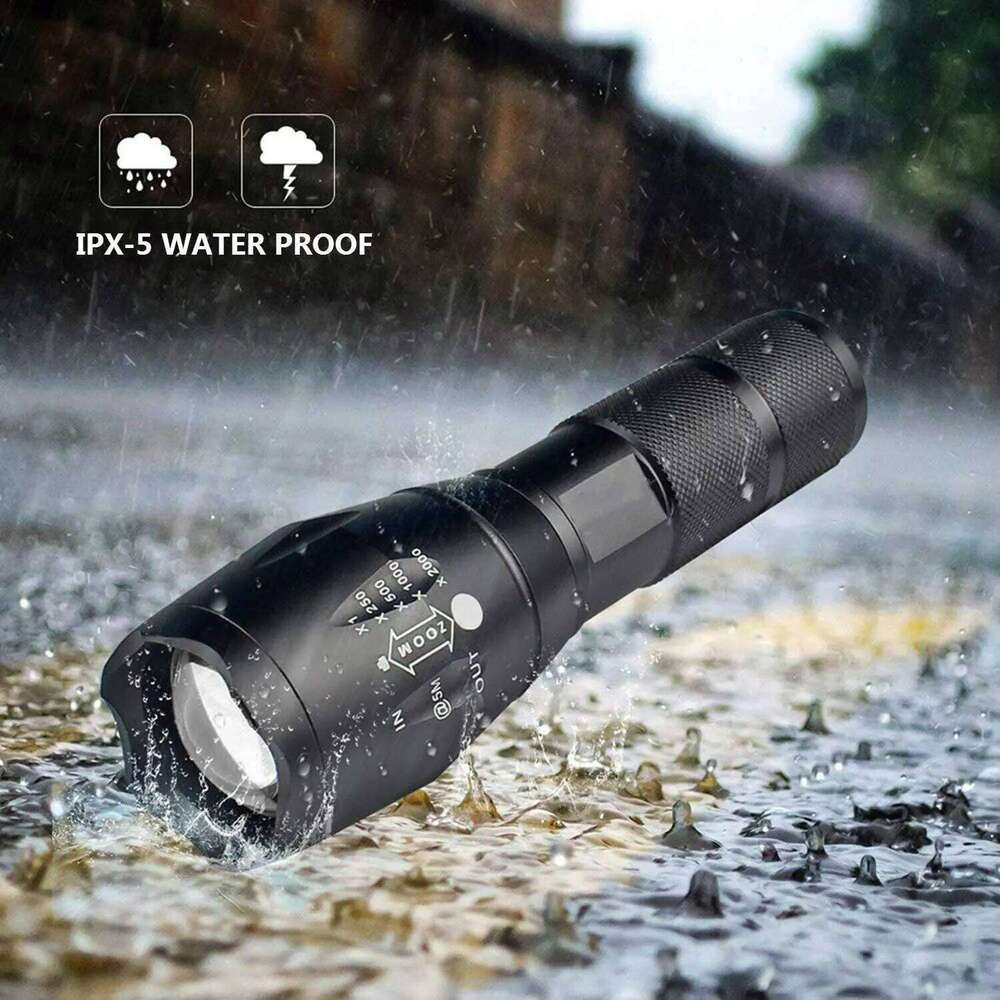 Powerful LED Flashlight Aluminum Alloy Portable Torch USB ReChargeable Outdoor Camping Tactical Flash Light Z260301