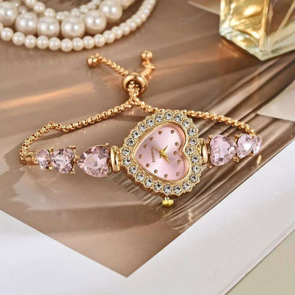 Elegant Women's Quartz Rhinestone Band Wrist Reloj Mujer Girls Clock Gift H260228