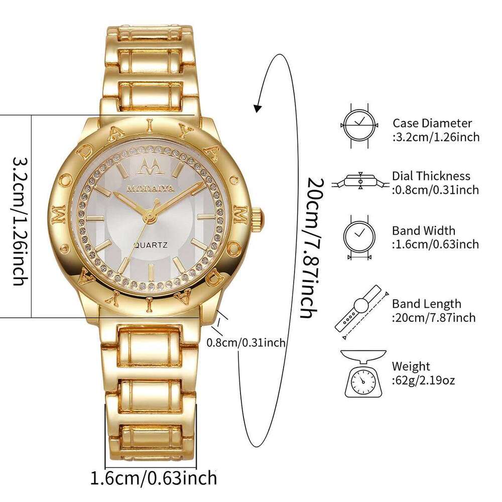 Luxury Rhinestone Women es Fashion Stainless Steel Strap Wrist For Ladies Clock Reloj Mujer H260228