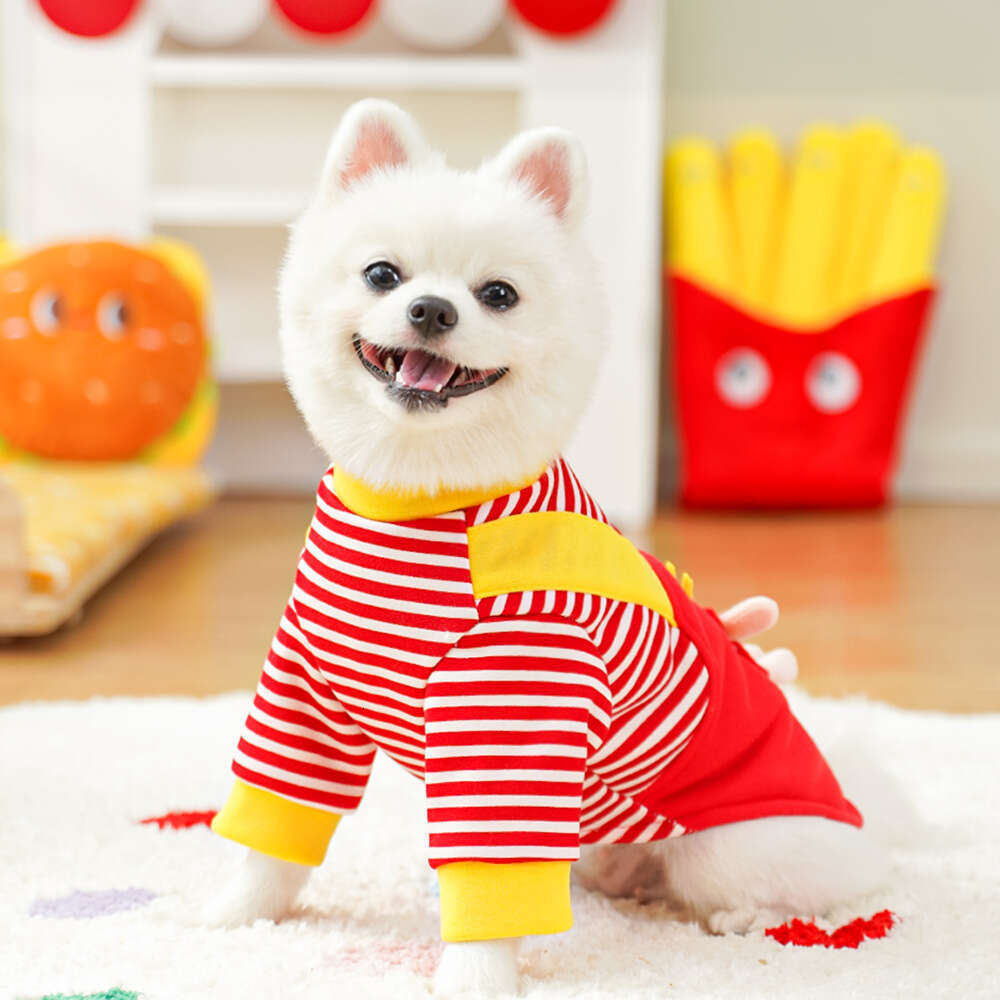 Famous brand Pet Four Legged Clothes Autumn Winter Fleece Sweatshirt Medium Dog Corgi French Bulldog Leash Cat Supplies pupakaIK