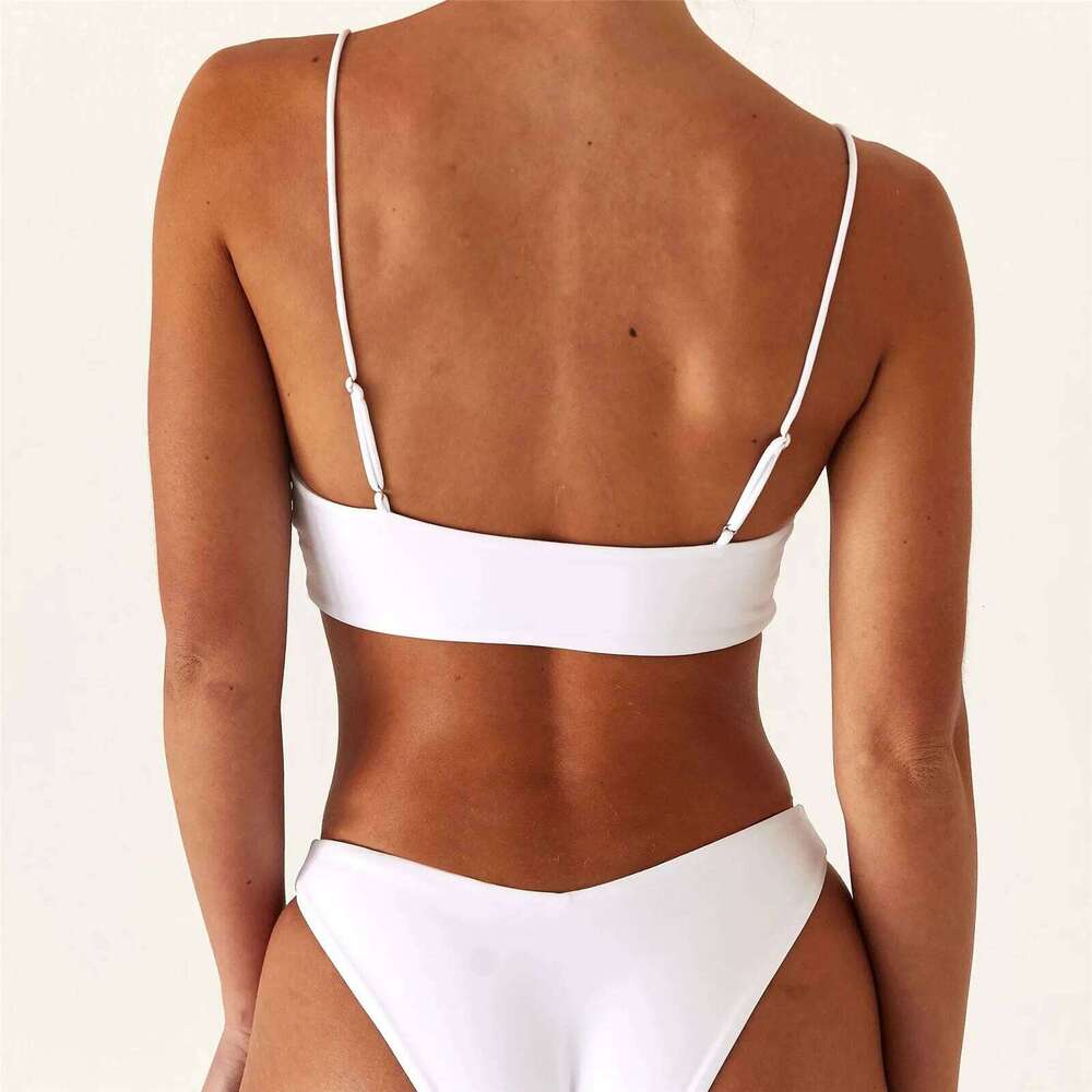 Women Sexy Solid Push Up High Cut Bikini Set Two Piece Swimsuit Z260301