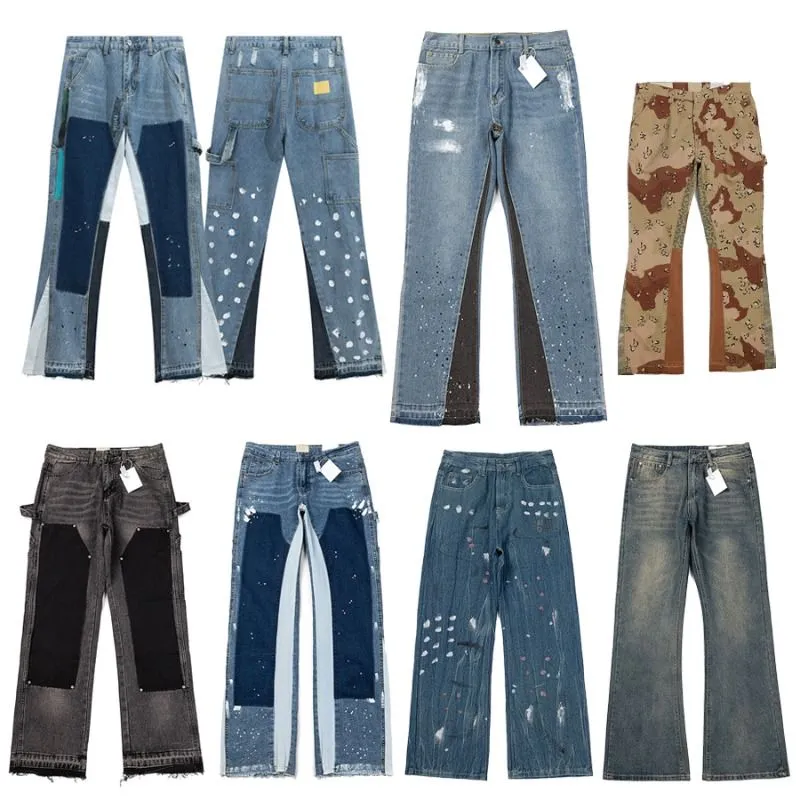 Designer jeans men jeans Pants Trousers Sweatpants Fashion Men's and women's color combinations black red and grey Elastic Waist Trousers long pants denim pants