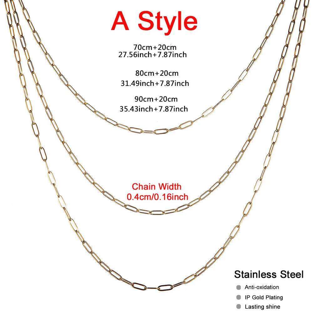 MinaMaMa Stainless Steel Paperclip Waist For Women Minimalist Beach Bikini Sexy Belly Chain Body Jewelry H260228