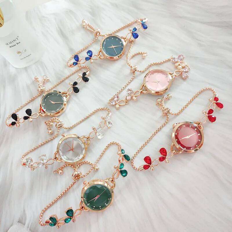 Adjustable for Women Exquisite Small Dial Retractable Buckle Wrist Daily Wear H260228