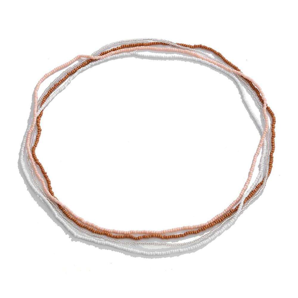 4Pcs Creative Boho Colorful Elastic Seed Beads Waist Belly Belt Chains for Women Summer Bikini Sexy Body Jewelry Y2K Accessories H260228