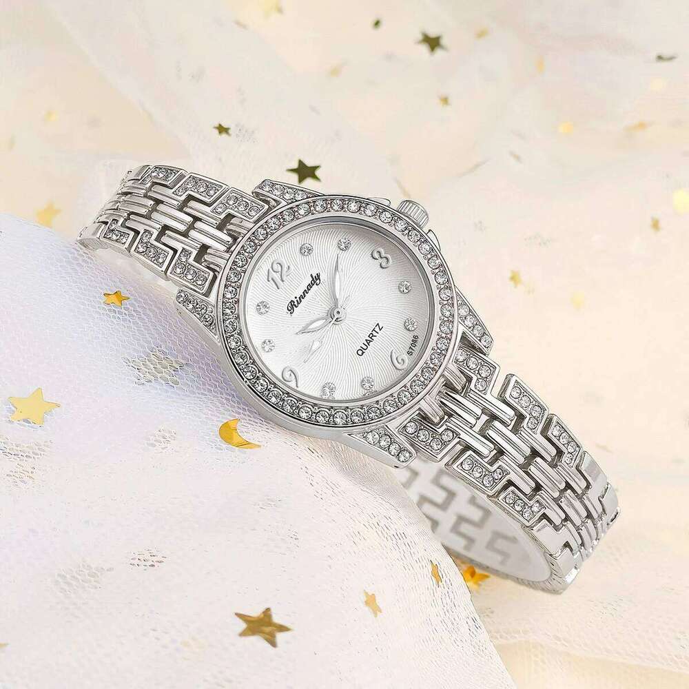 Ladies Fashion Minimalist Business Diamond Women's Alloy Quartz H260228