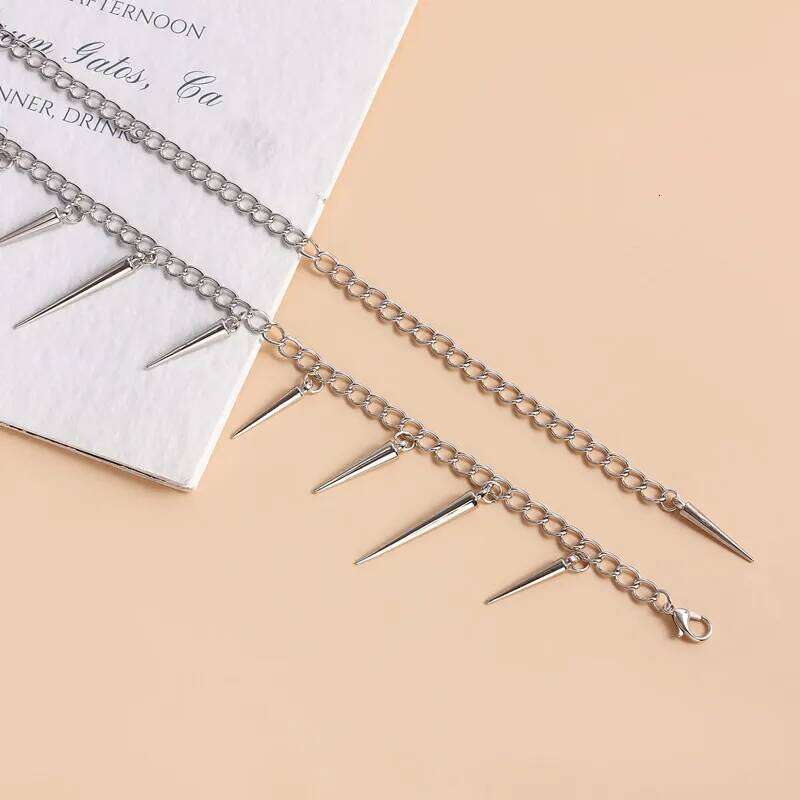 Punk Hip High Waist For Women Silver Color Metal Chain Waistband Party Dress Belts Accessorie H260228