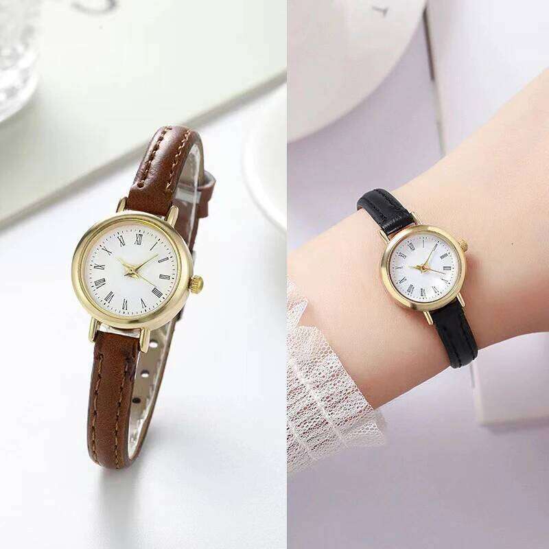 Women es Fashion Small Roma Dial Ladies Leather Band Quartz Reloj Mujer Girls Clock Gift H260228