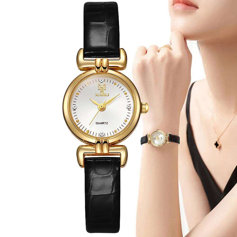 Fashion Small Dial Women Quartz Leather Strap Ladies Wristes Reloj Hombre H260228