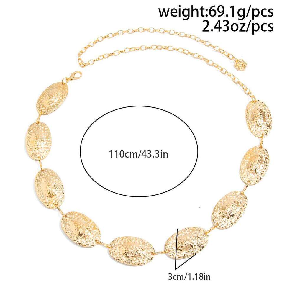 PuRui 2026 New Fashion Vintage Metal Belt Waist Chain for Women's Versatile Skirts Pants Accessories Summer Beach Body Jewelry H260228