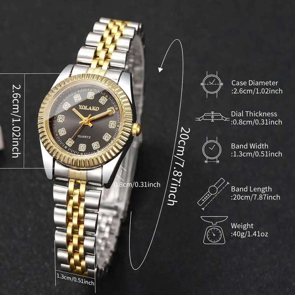 Fashion Rhinestone Women Quartz Men Business es with Calendar Clock GiftWithout Box H260228