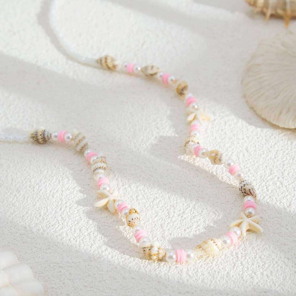 Fashion Pearl Starfish Conch Waist for Women Girls Sexy Acrylic Rice Beaded Body Chain Bikini Beach Jewelry Accessories H260228
