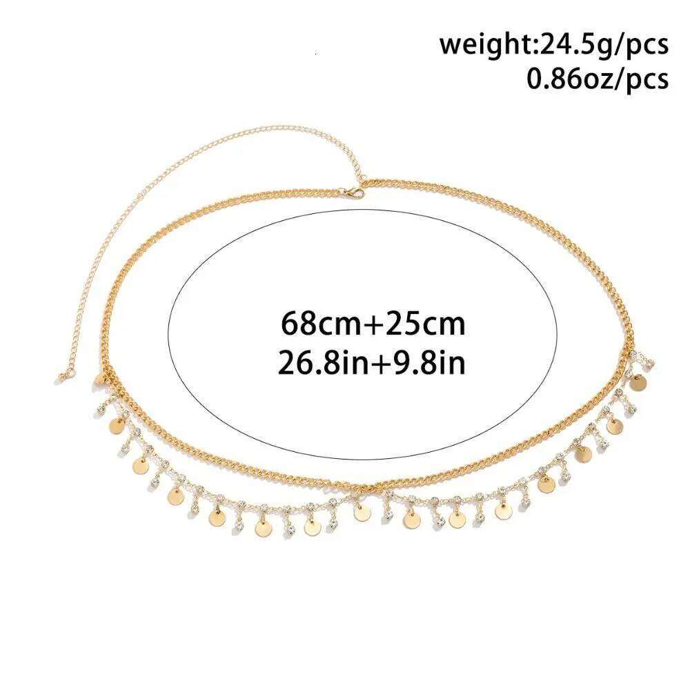 Multi Layer Butterfly Pendant Rhinestone Summer Beach Bikini Crystal Belly Body Women Waist Chain Belt H260228