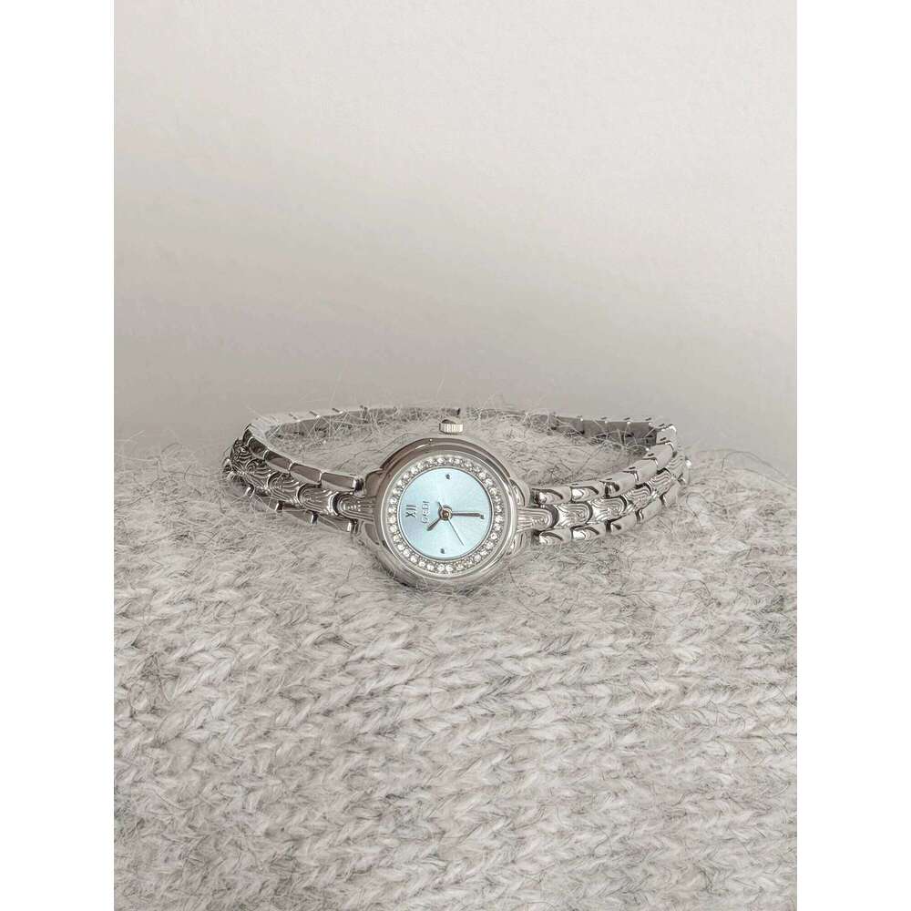 Fashion Women's es with Diamond-Studded Small Dial, Stainless Steel , Quartz Movement - Perfect Gift H260228