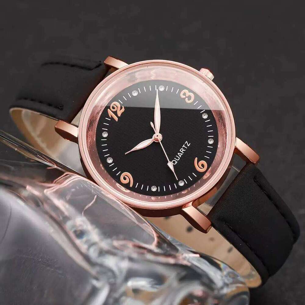 Fashion Rhinestone Women Quartz Casual Leather Strap Wrist Reloj Mujer Girls Clock Gift H260228