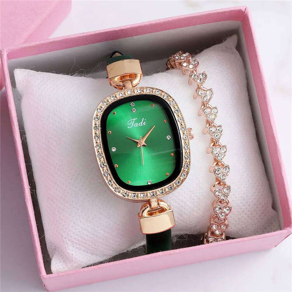 Luxury Women's Wrist Rhinestone Fine Strap Ladies' Fashion es Quartz Women Timepiece H260228