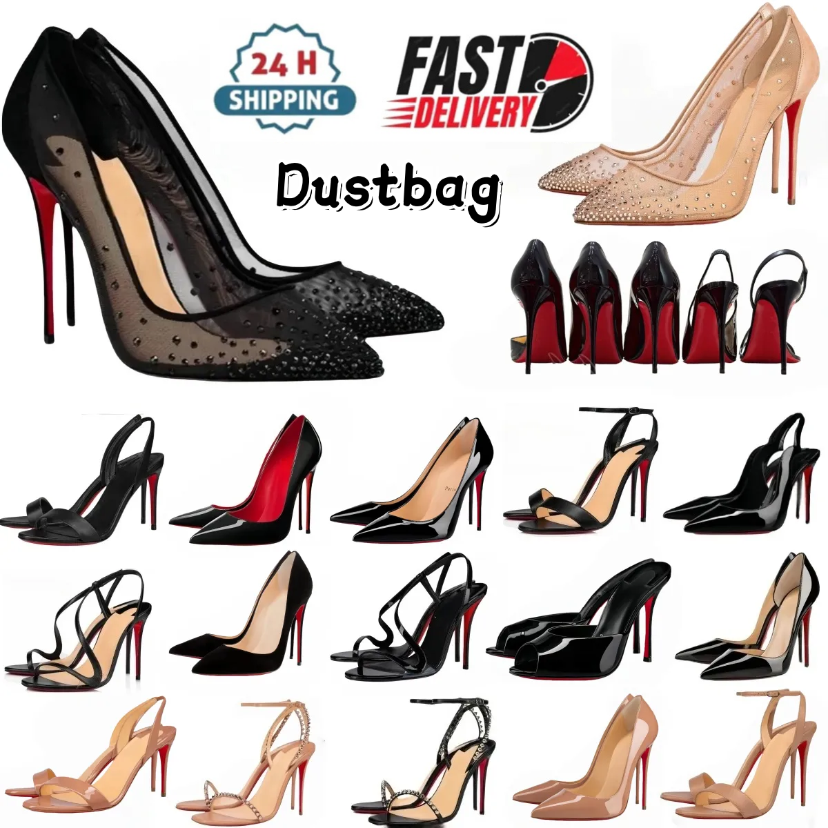 Designer Women High Heels Shoes Red Heels Women Peep Toes Sandals Summer 6cm 8cm 10cm 12cm Nude Black Patent Leather Woman Brand Pumps 35-44