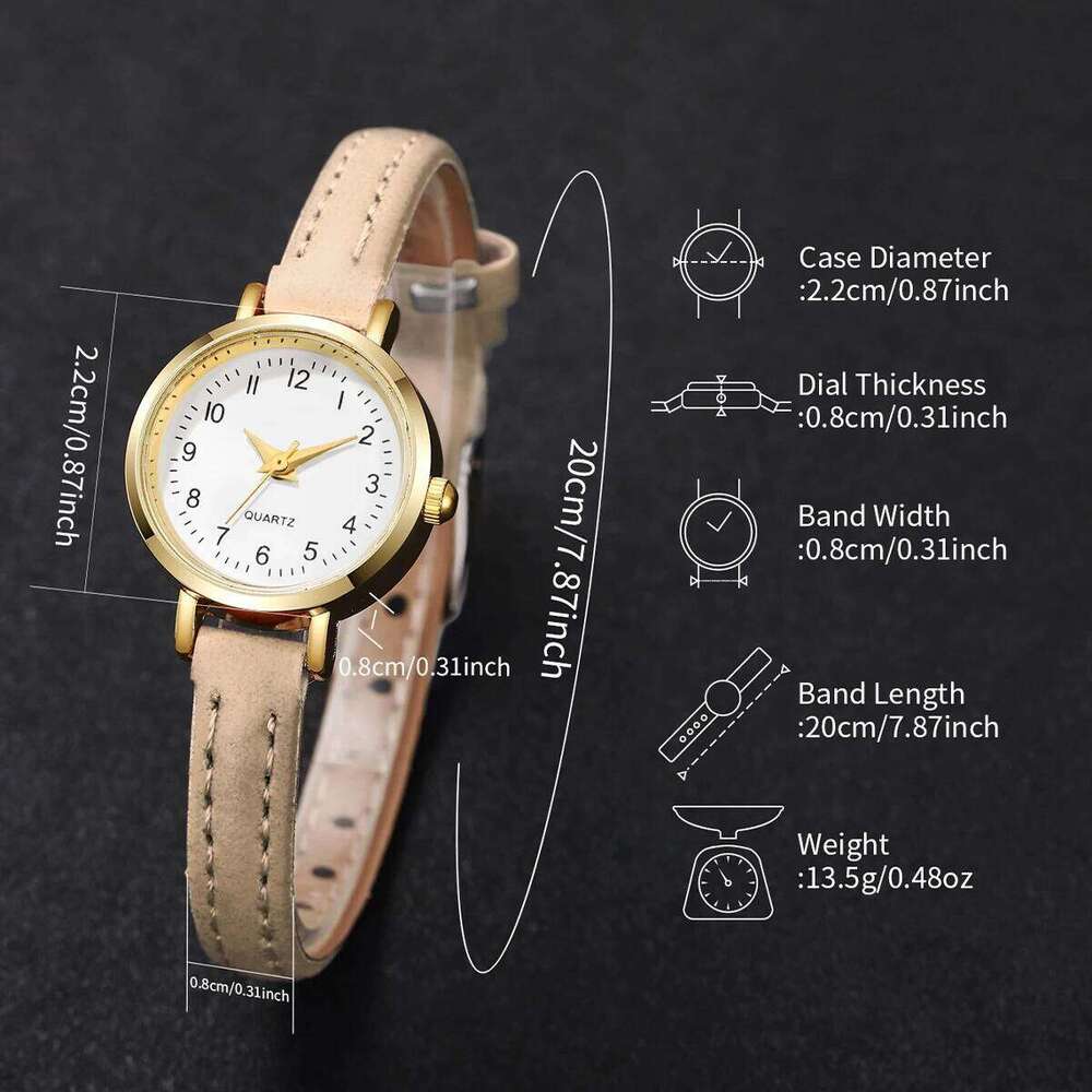 Fashion Small Dial Women's Quartz Ladies Leather Strap Wrist es Reloj MujerWithout Box H260228