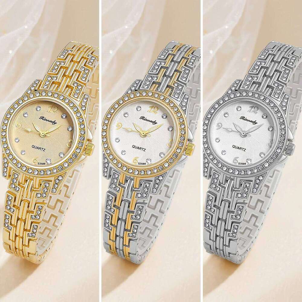 Ladies Fashion Minimalist Business Diamond Women's Alloy Quartz H260228