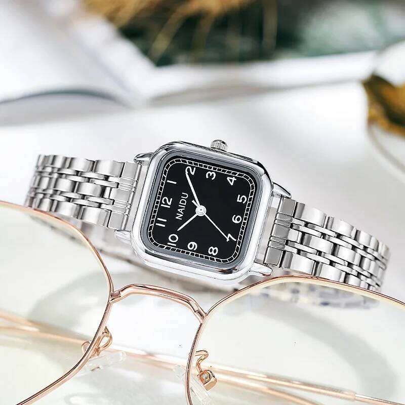 fashion small dial silver steel band women quartz dress H260228