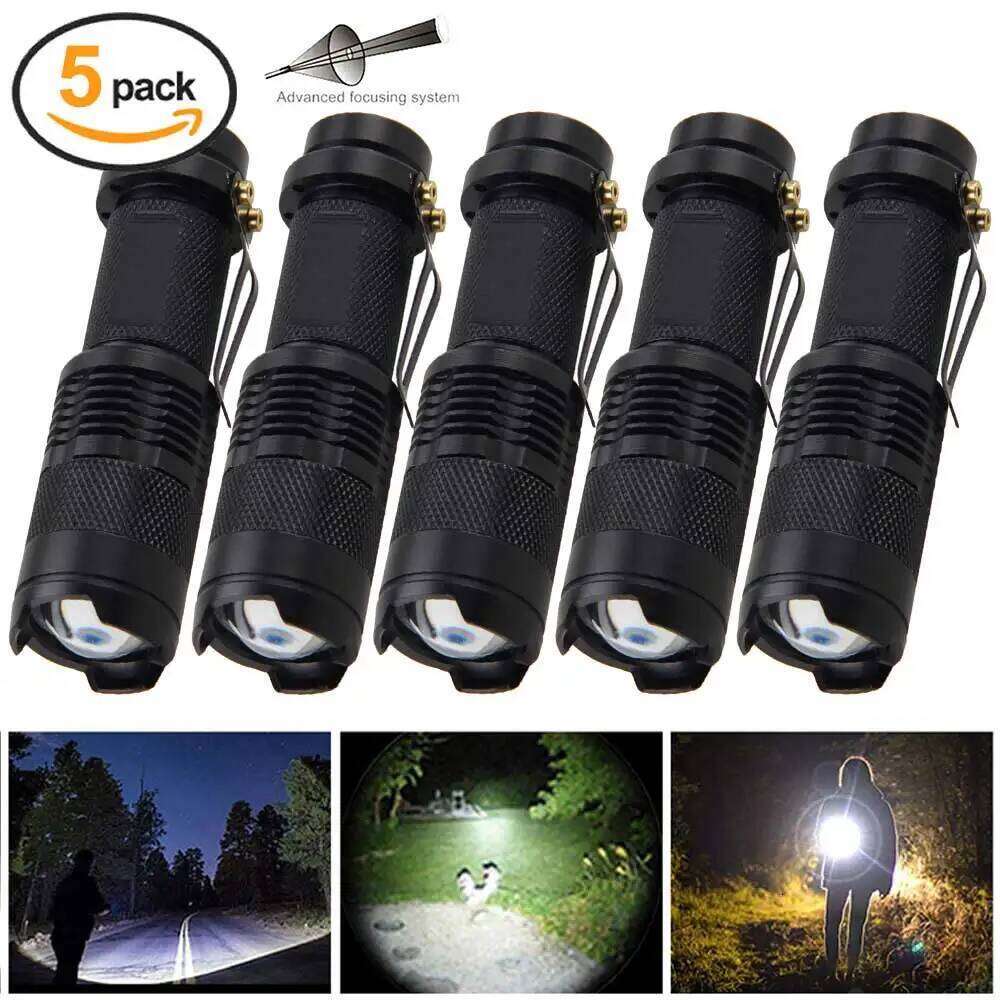 A set of multiple red, green, white three light flashlights, weighing 52 grams and lightweight, convenient for daily carry Z260301