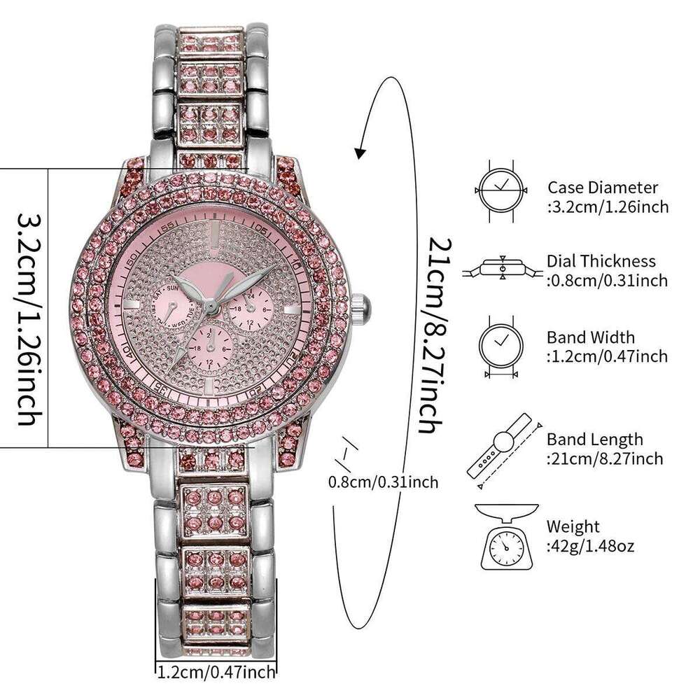 Luxury Full Diamond Women Quartz Wrist Fashion Ladies es Reloj Mujer Girls Clock GiftWithout Box H260228