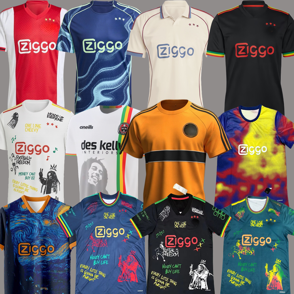 AFC 2025 kit Amsterdam Soccer Jersey 25 26 ajaax Kits maillot Ajaox football shirts 2025 2026 Kids aajax bob marley St one Isl and Originals