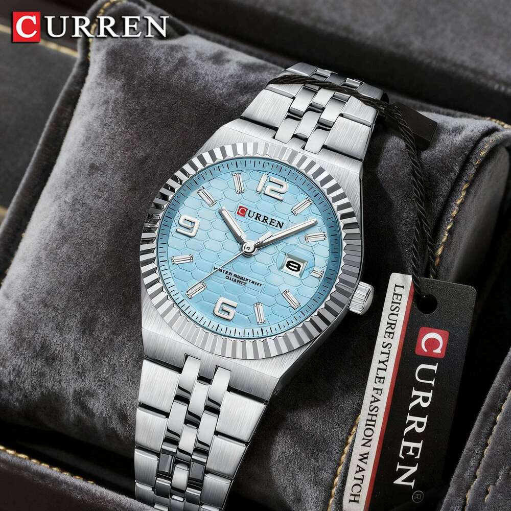 CURREN Women's Analog Quartz Waterproof Ladies Wrist es with Date Dainty Fashion Stainless Steel H260228