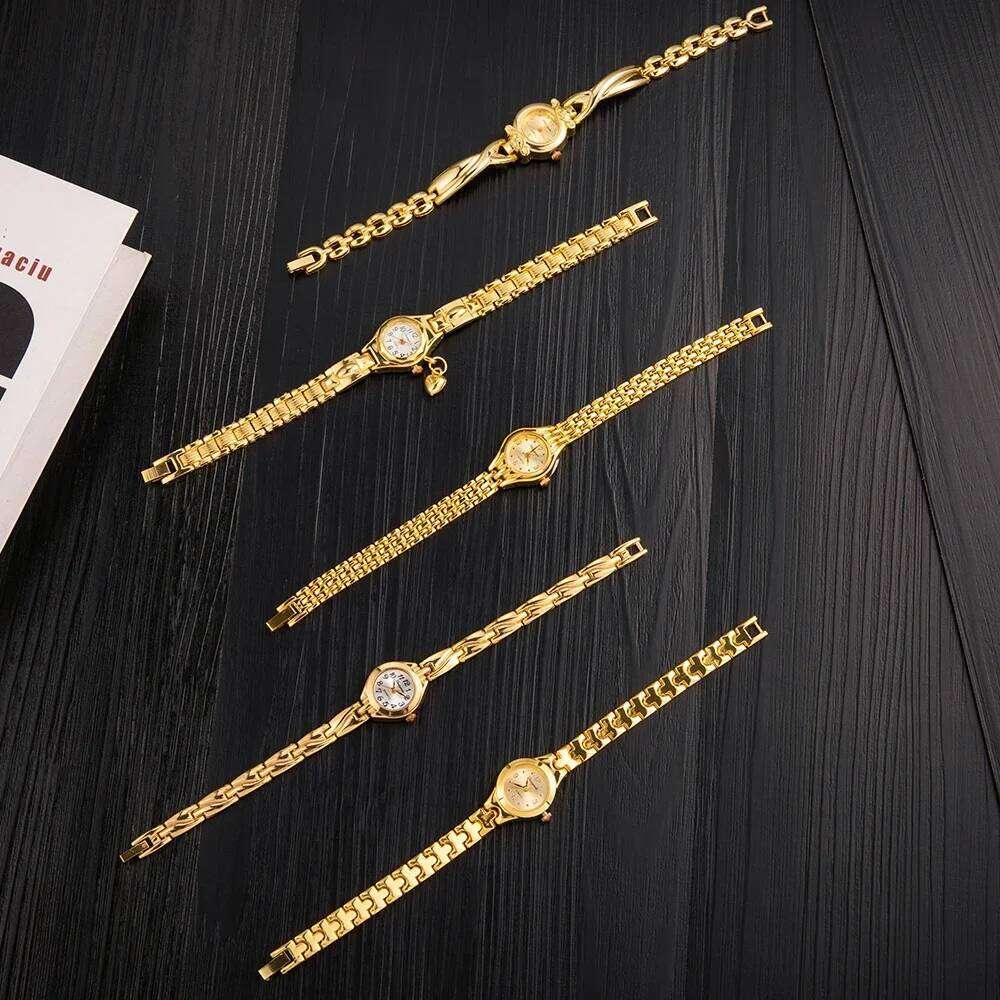 Elegant Women Fashion Small Dial Alloy Quartz Wrist for Woman Ladies Clock Gift Reloj Mujer H260228