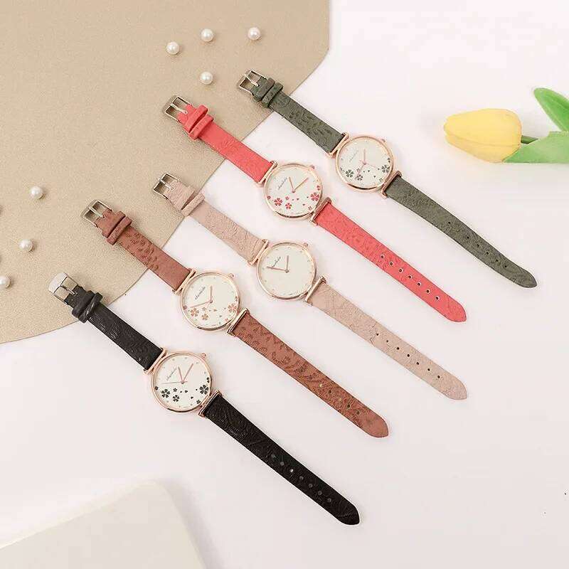 Ladies Elegant Women's Simple Quartz Wristes Girls Students es Gift for Everyday Relojes De Mujeres H260228