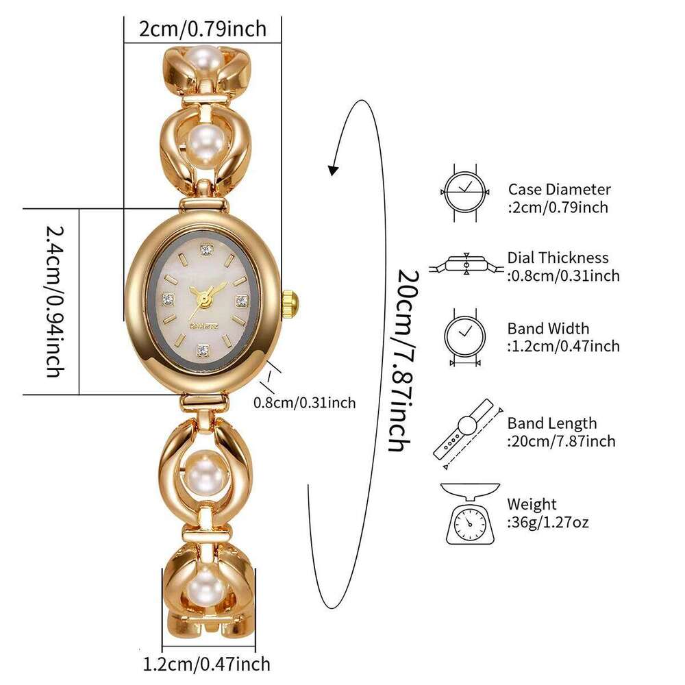 Elegant Pearl Women Quartz Wrist Fashion Diamond Ladies es Reloj Mujer Without Box H260228