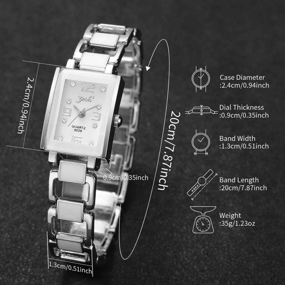 Fashion Square Arabic Dial Women Wrist Ladies Alloy Strap Quartz es Reloj Mujer Girls Clock GiftWithout Box H260228