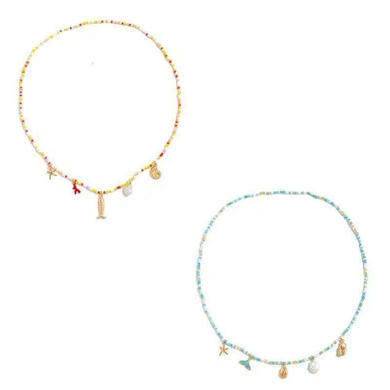 IngeSight.Z Trendy Boho Starfish Conch Imitation Pearl Pendant Waist Women Summer Beach Body Chain Jewelry Accessories New H260228