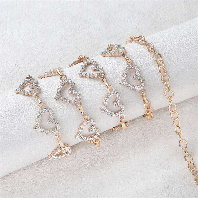Fashion Rhinestone Heart Waist Chain Women Girls Adjustable Body Belt Belly Jewelry Tassel Design for Dresses Jeans H260228