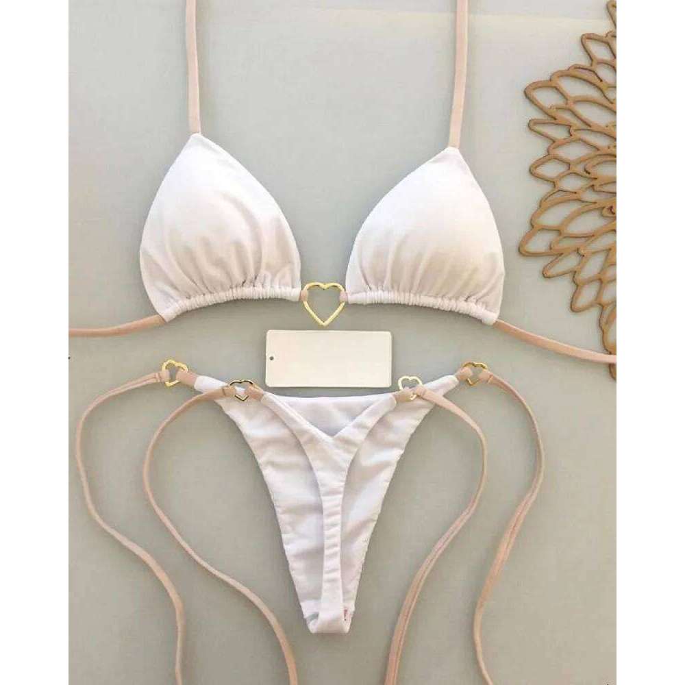 RUOTONSEPT Sexy Halter Solid color Bikini Set Women's Swimsuit Two-piece Triangle Thong Swimwear Bathing Suit Brazilian Biquinis Z260301