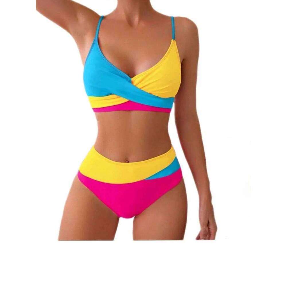 Sexy Push Up Bikini Set Female Patchwork Swimsuit Women Swimwear Summer Beach Wear Biquini Bathing Suit De Bain Femme Z260301