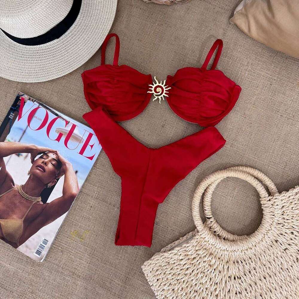 Push Up Bikinis 2025 Sexy Women Swimsuit Swimwear Female High Waist Bikini Set Biquini Bathing Suit Swimming Suits Beachwear Z260301