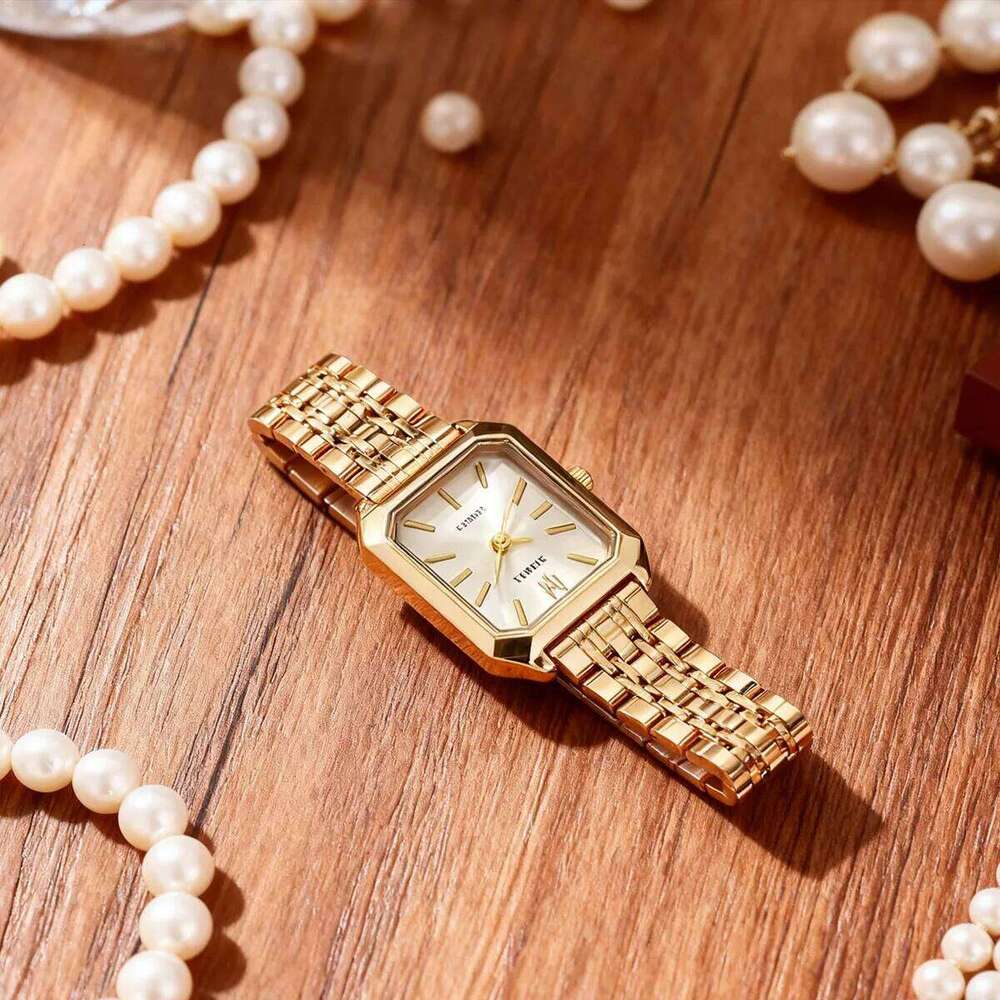 Hot Brand Stainless Steel Strap Women Luxury Gift Wrist Student Fashion Simple Square Quartz es H260228