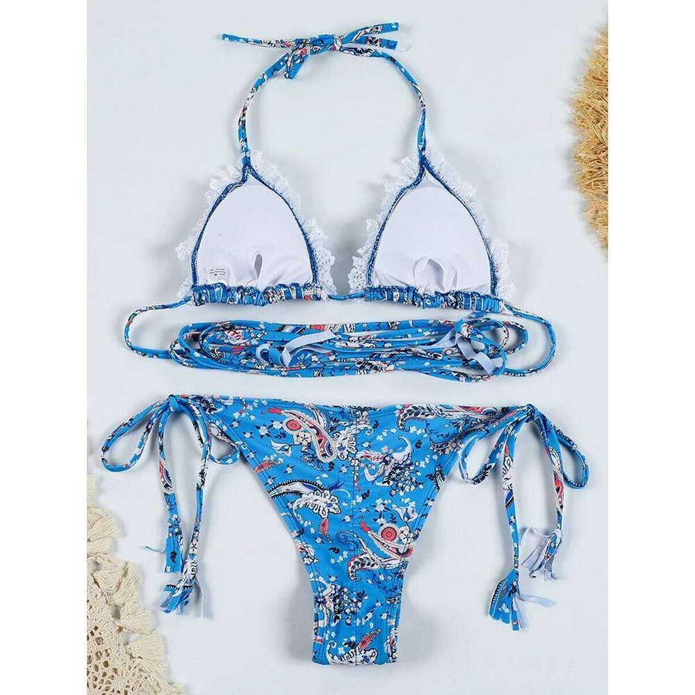 Bandage Bikini Push Up Sexy Bikinis Print Thong Brazilian Women Swimwear Micro Female Swimsuit Two Piece Swimming Suits Biquini Z260301