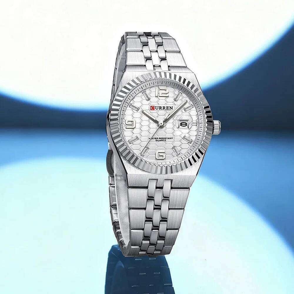 CURREN Women's Analog Quartz Waterproof Ladies Wrist es with Date Dainty Fashion Stainless Steel H260228