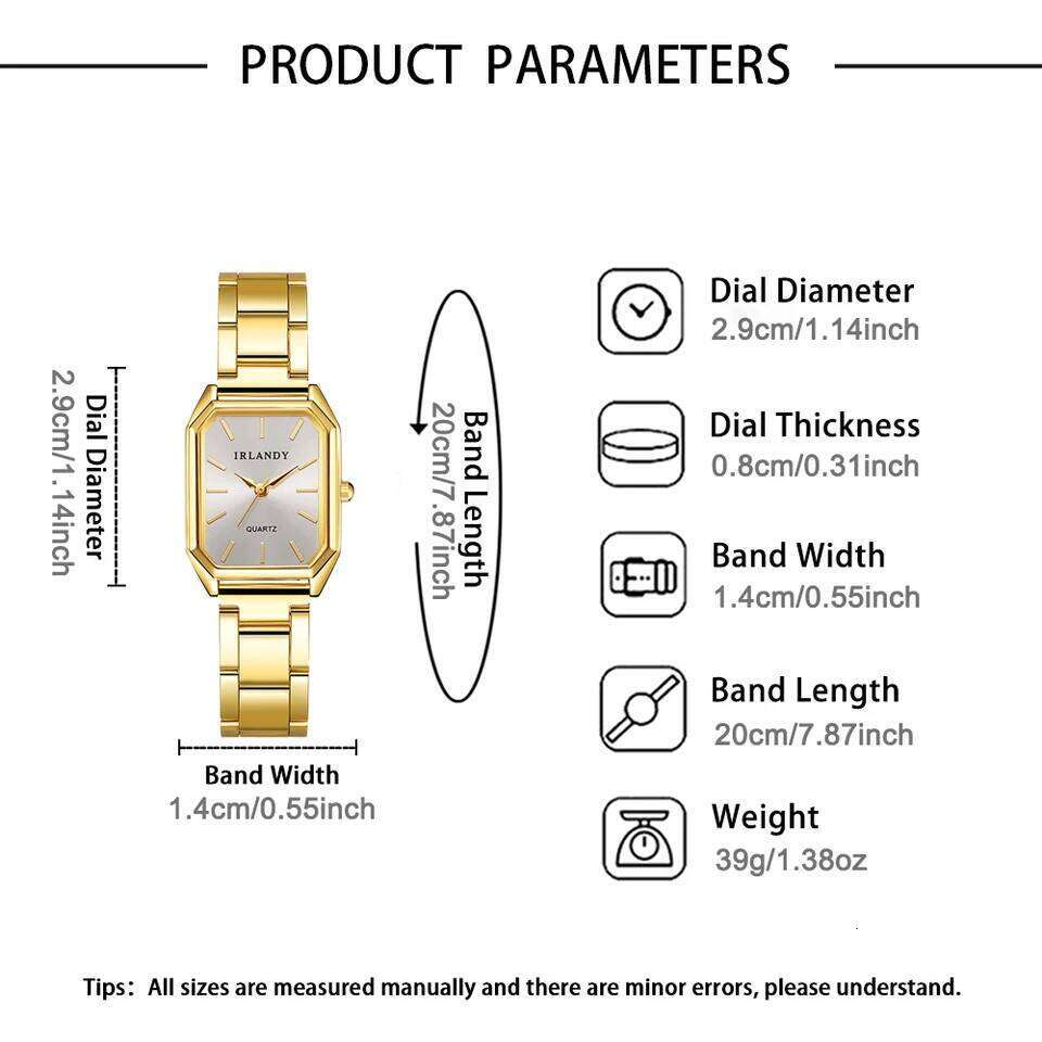 6-piece set 2 styles elegant fashionable hot new square style women's quartz es, exquisite alloy dials and precise need H260228