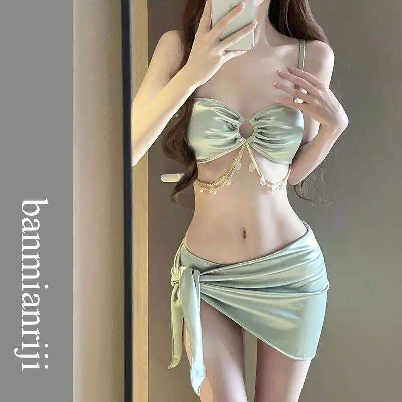 New Three-piece Bikini Sexy Hot Spring Vacation Style Swimsuit Z260301