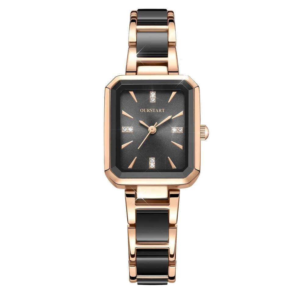 Women's Simple Square Quartz Fashionable Timepiece H260228