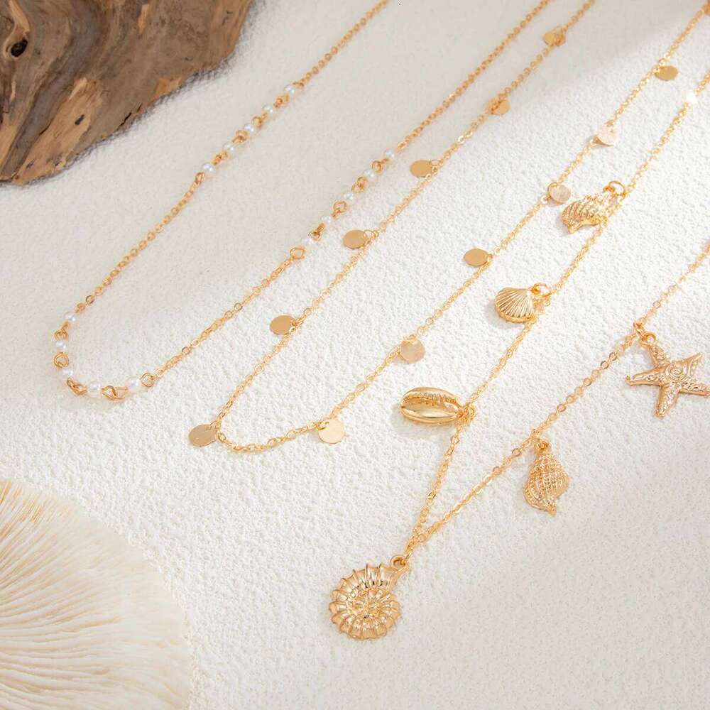 PuRui 3Pcs/Set Bohemia Beach Charm Bikini Belly Waist Chain Women Exquisite Starfish Conch Pendant Sexy Body Jewelry Accessories H260228